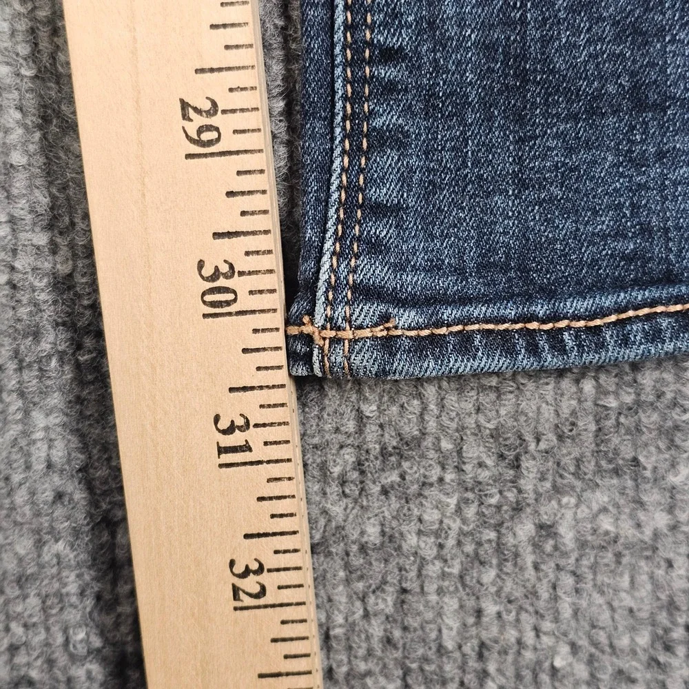 American Eagle Artist Flare Jeans Womens Size 14 Regular Dark Wash Blue Stain